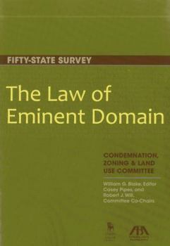 Paperback The Law of Eminent Domain: Fifty-State Survey Book