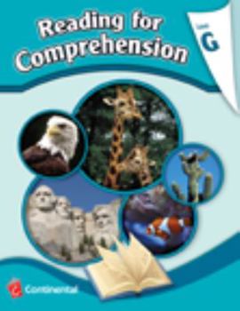 Paperback Reading Comprehension Workbook: Reading for Comprehension, Level G - 7th Grade Book