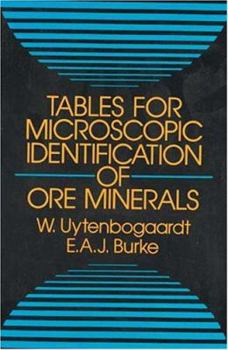 Paperback Tables for Microscopic Identification of Ore Minerals Book
