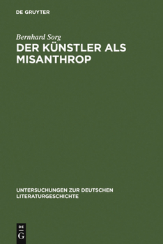 Hardcover Der Künstler als Misanthrop [German] Book