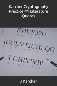 Paperback Karcher Cryptography Practice #1 Literature Quotes Book