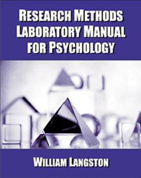 Paperback Research Methods Laboratory Manual for Psychology [With Infotrac] Book