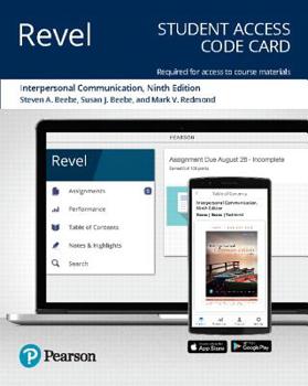 Printed Access Code Revel for Interpersonal Communication: Relating to Others -- Access Card Book