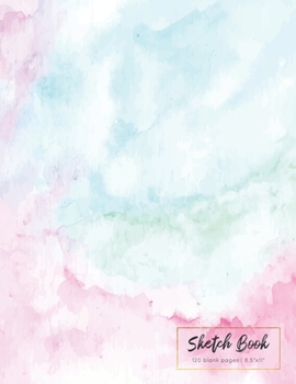 Paperback Blank Drawing Sketchbook: 8.5" X 11", Personalized Artist Sketchbook: 120 pages, Sketching, Drawing and Creative Doodling. Book