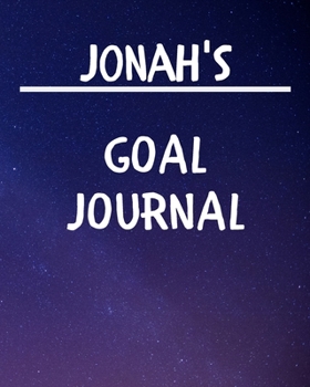 Paperback Jonah's Goal Journal: 2020 New Year Planner Goal Journal Gift for Jonah / Notebook / Diary / Unique Greeting Card Alternative Book