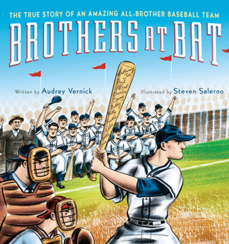 Hardcover Brothers at Bat: The True Story of an Amazing All-Brother Baseball Team Book