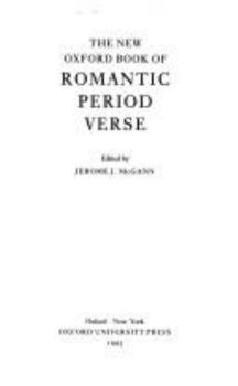 Hardcover The New Oxford Book of Romantic Period Verse Book