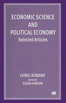 Paperback Economic Science and Political Economy: Selected Articles Book