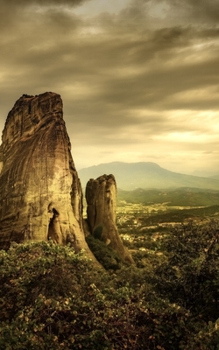 Paperback Notebook: Meteora Greece Rock Sunset Monastery Book