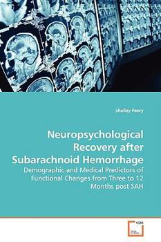Paperback Neuropsychological Recovery after Subarachnoid Hemorrhage Book