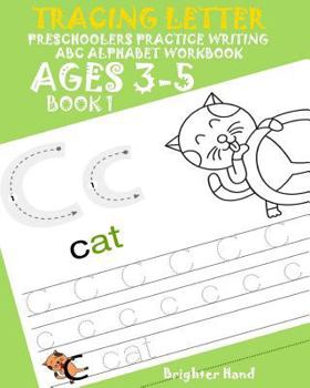 Paperback Tracing Letter Preschoolers Practice Writing ABC Alphabet Workbook*Kids Ages 3-5 Book
