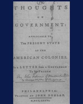 Paperback Thoughts on government applicable to the present state of the American colonies.: Philadelphia, Printed by John Dunlap, M, DCC, LXXXVI. Book