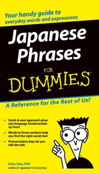 Paperback Japanese Phrases for Dummies Book