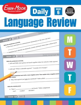 Paperback Daily Language Review, Grade 6 Teacher Edition Book