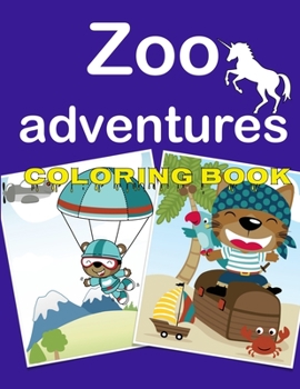 Paperback Zoo Adventures Coloring Book