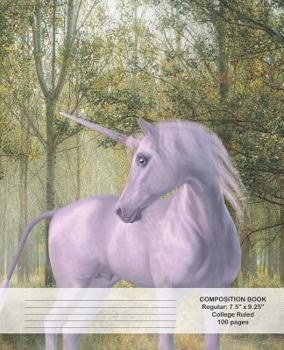 Paperback Composition Book: Beautiful Unicorn Book