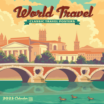 Calendar World Travel 2025 12 X 12 Wall Calendar Book