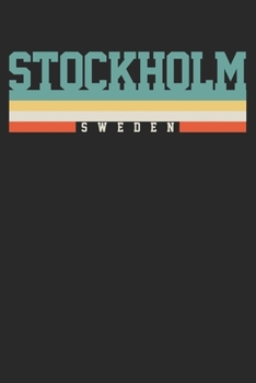 Paperback Notebook: Stockholm Dot Grid 6x9 120 Pages Book