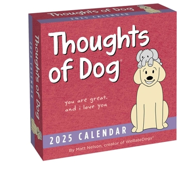 Calendar Thoughts of Dog 2025 Day-To-Day Calendar Book