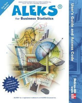 Paperback Aleks for Business Statistics Users Gde Book