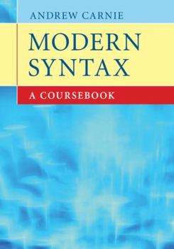 Paperback Modern Syntax: A Coursebook Book