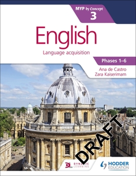 Paperback English for the Ib Myp 3: Hodder Education Group Book