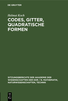 Hardcover Codes, Gitter, Quadratische Formen [German] Book
