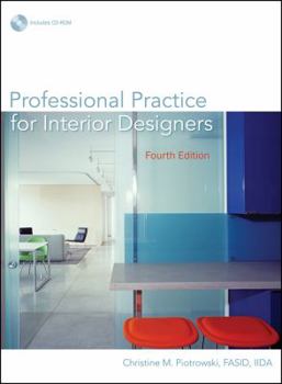 Hardcover Professional Practice for Interior Designers [With CDROM] Book