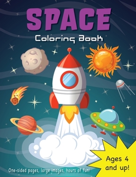 Paperback Space Coloring Book for Kids Ages 4-8! Book