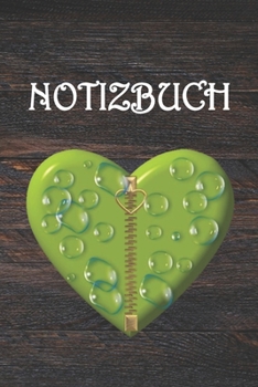 Notizbuch: Herz rustikal modern, A5 blanko 120 Seiten Schreibblock (German Edition)
