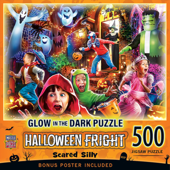 Halloween - Scared Silly 500pc Glow in the Dark Puzzle