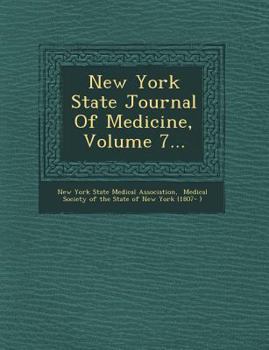 Paperback New York State Journal of Medicine, Volume 7... Book
