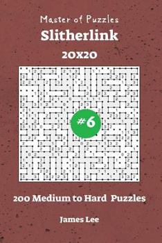 Paperback Master of Puzzles Slitherlink - 200 Medium to Hard 20x20 vol. 6 Book