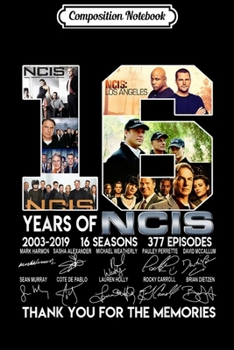Composition Notebook: Thanks You For The Memories-NCIS-16 Years  Journal/Notebook Blank Lined Ruled 6x9 100 Pages