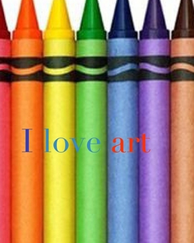 Paperback I love art crayon creative mega blank coloring book 480 pages 8x10: I love art crayon creative mega blank coloring book 480 pages 8x10 Book