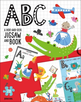 Paperback Jigsaw Puzzle Slipcase: ABC: A Hide-And-Seek Jigsaw and Book