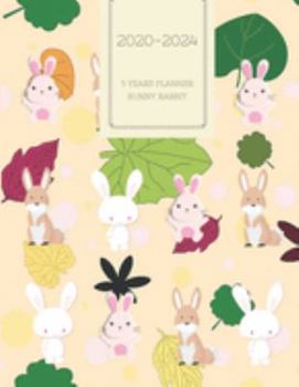 2020-2024 Five Year Planner Monthly Calendar Rabbit Bunny Goals Agenda Schedule Organizer: 60 Months Calendar; Appointment Diary Journal With Address ... Notes, Julian Dates & Inspirational Quotes