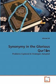 Paperback Synonymy in the Glorious Qur?&#257;n Book