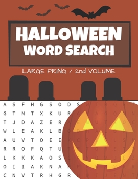 Halloween Word Search: Puzzle Book Large Print - 80 Halloween Puzzles (Edition/Volume 2)