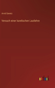 Hardcover Versuch einer karelischen Lautlehre [German] Book