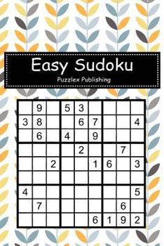 Paperback Easy Sudoku: For Beginers With Scandinavian seamless pattern cover Book