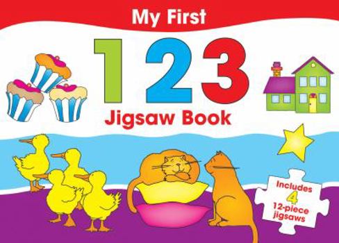 Hardcover My First 123 Jigsaw Book: Includes 4 12-Piece Jigsaws Book