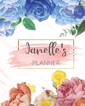 Janelle's Planner: Monthly Planner 3 Years January - December 2020-2022 | Monthly View | Calendar Views Floral Cover - Sunday start
