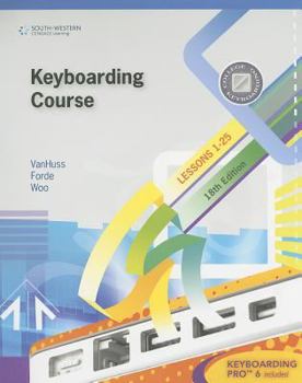 Paperback Keyboarding Course, Lesson 1-25 [With CDROM] Book