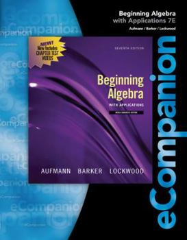 eCompanion for Beginning Algebra: With Applications