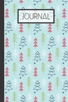 Journal: Winter Colorful Trees Lined 120 Page Journal (6"x 9")