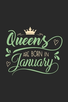 Paperback Queens are born in january: January Birthday Line Journal Book