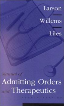 Paperback Manual of Admitting Orders and Therapeutics Book