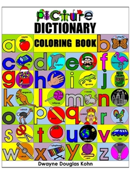 Paperback Picture Dictionary Coloring Book: for Beginning Readers Book