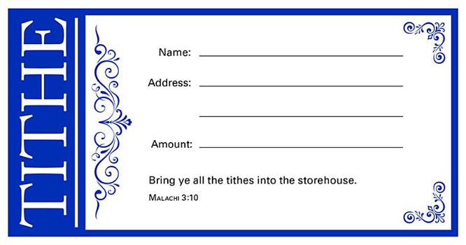 Misc. Value Offering Env - Tithe - Bring Ye All the Tithes Into the Storehouse Book